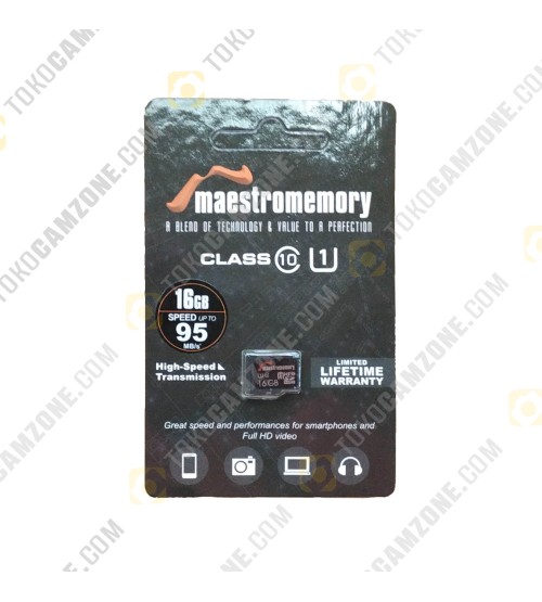 Maestro Micro SDHC 16GB Class 10 95 MB/s